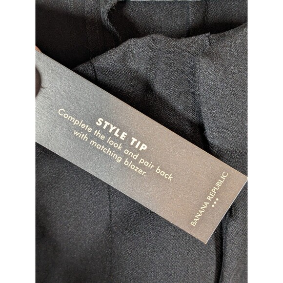 Banana Republic Womens Size 16 NWT Ultra-High Rise Tapered Pants Black 817461 - Picture 8 of 11